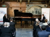 Od lewej: Władysław Sendecki i Piotr Wylężoł - światowej klasy pianiści jazzowi